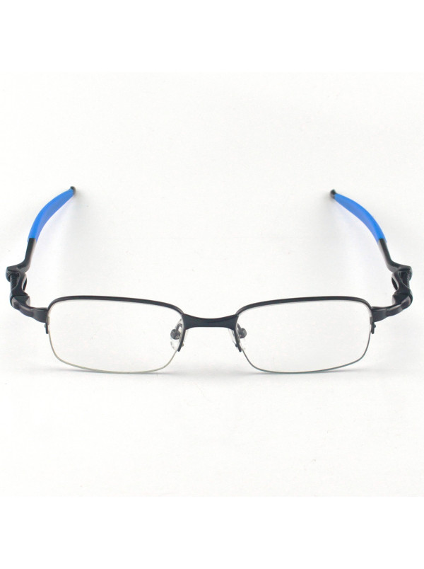 Armação de Óculos Retangular Coilover Molinha OX5043 Preto e Azul